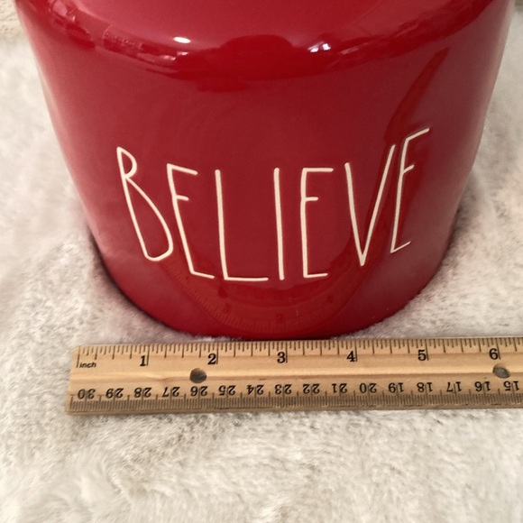 Rae Dunn Believe Canister in Red - Picture 6 of 7